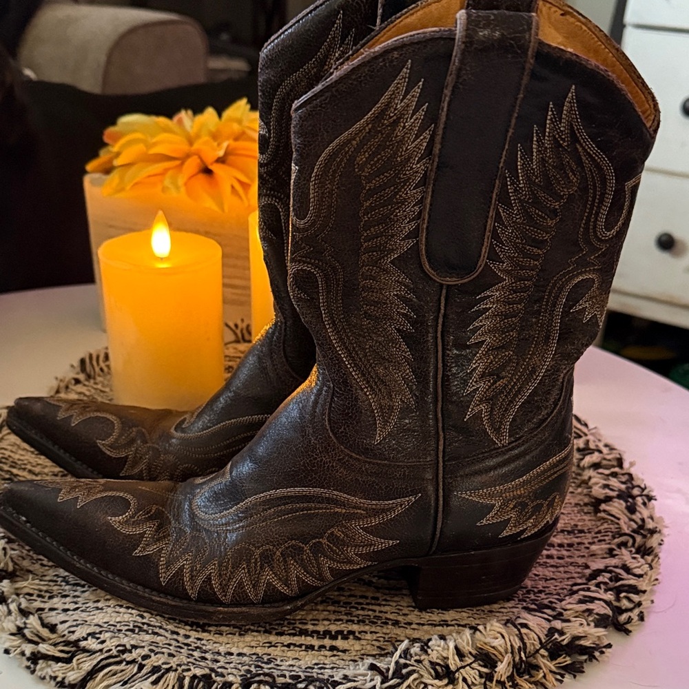 Old Gringo Brown Eagle low Boots size 6 - Picture 3 of 13